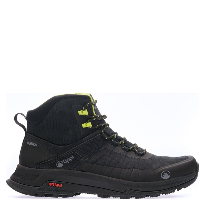 LIPPI - Vulcano Iron Stone Mid Bdry Zapatilla Outdoor Hombre Impermeable Negro Lippi