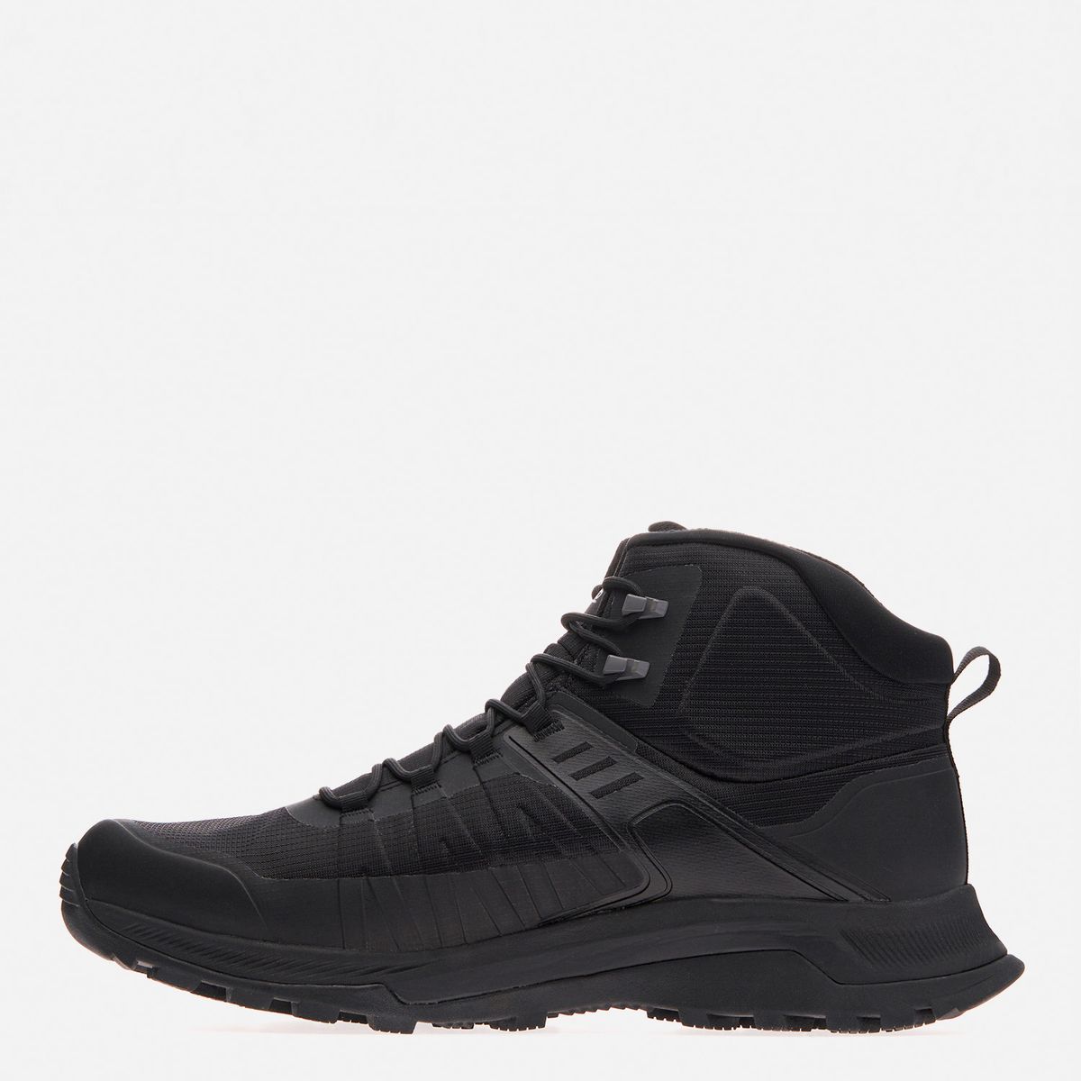 LIPPI - Vulcano Iron Stone Mid Bdry Zapatilla Outdoor Hombre Impermeable Negro Lippi