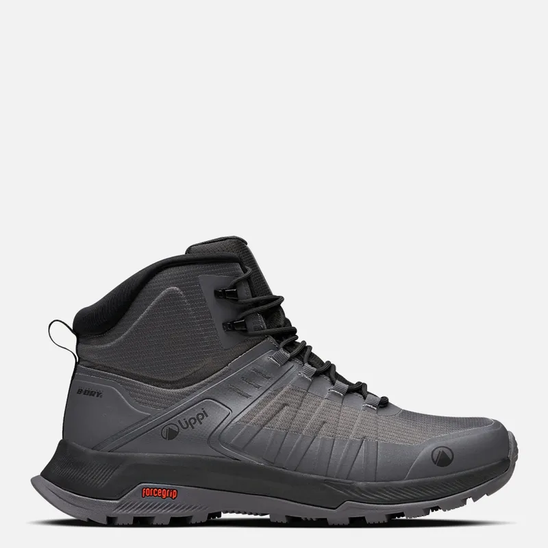 LIPPI - Vulcano Iron Stone Mid Zapatilla Outdoor Impermeable Hombre Gris Lippi
