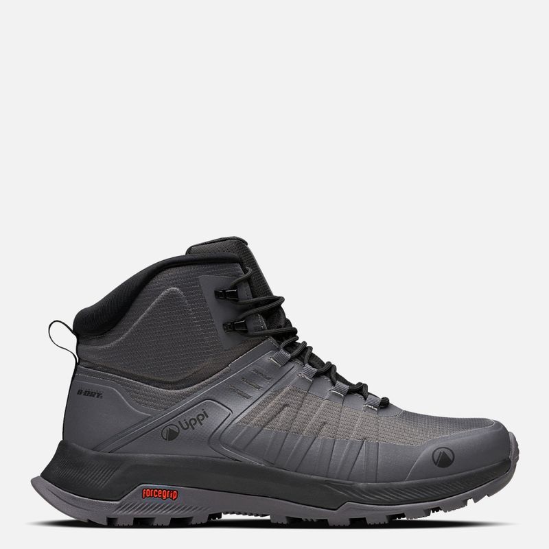 LIPPI - Vulcano Iron Stone Mid Zapatilla Outdoor Impermeable Hombre Gris Lippi