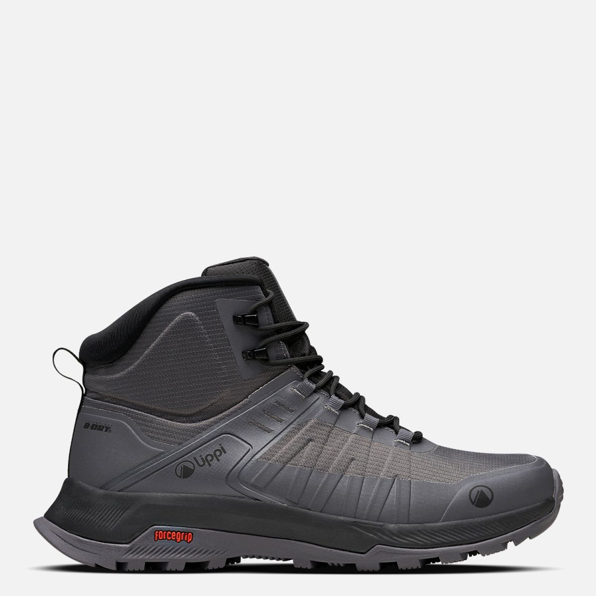 LIPPI - Vulcano Iron Stone Mid Zapatilla Outdoor Impermeable Hombre Gris Lippi