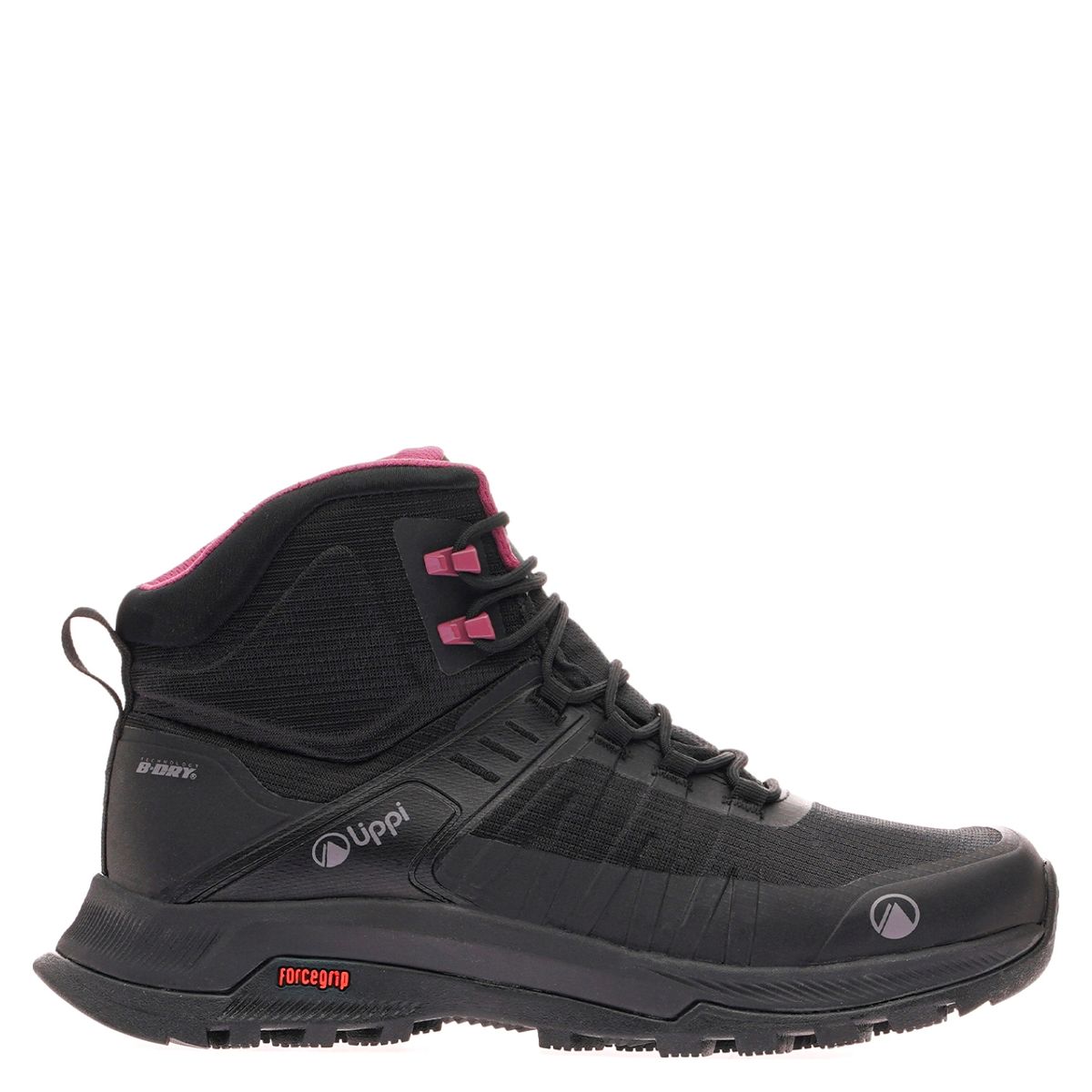LIPPI - Vulcano Iron Stone Mid Bdry Zapatilla Outdoor y Trekking Mujer Negra Lippi