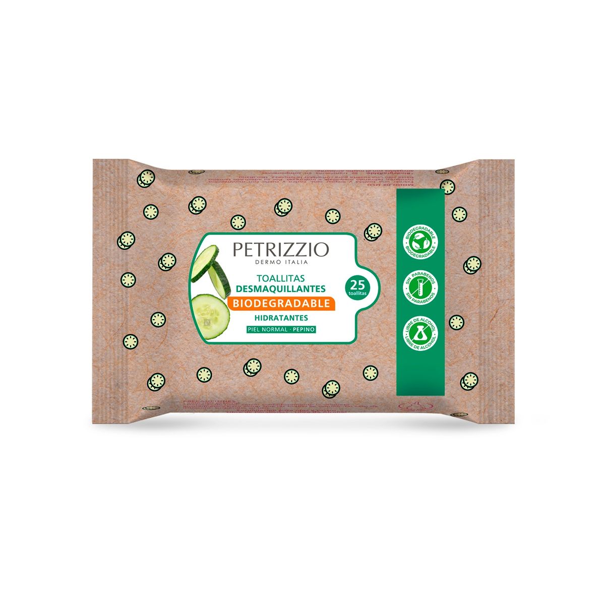 PETRIZZIO - Toallitas Desmaquillantes Pepino Petrizzio