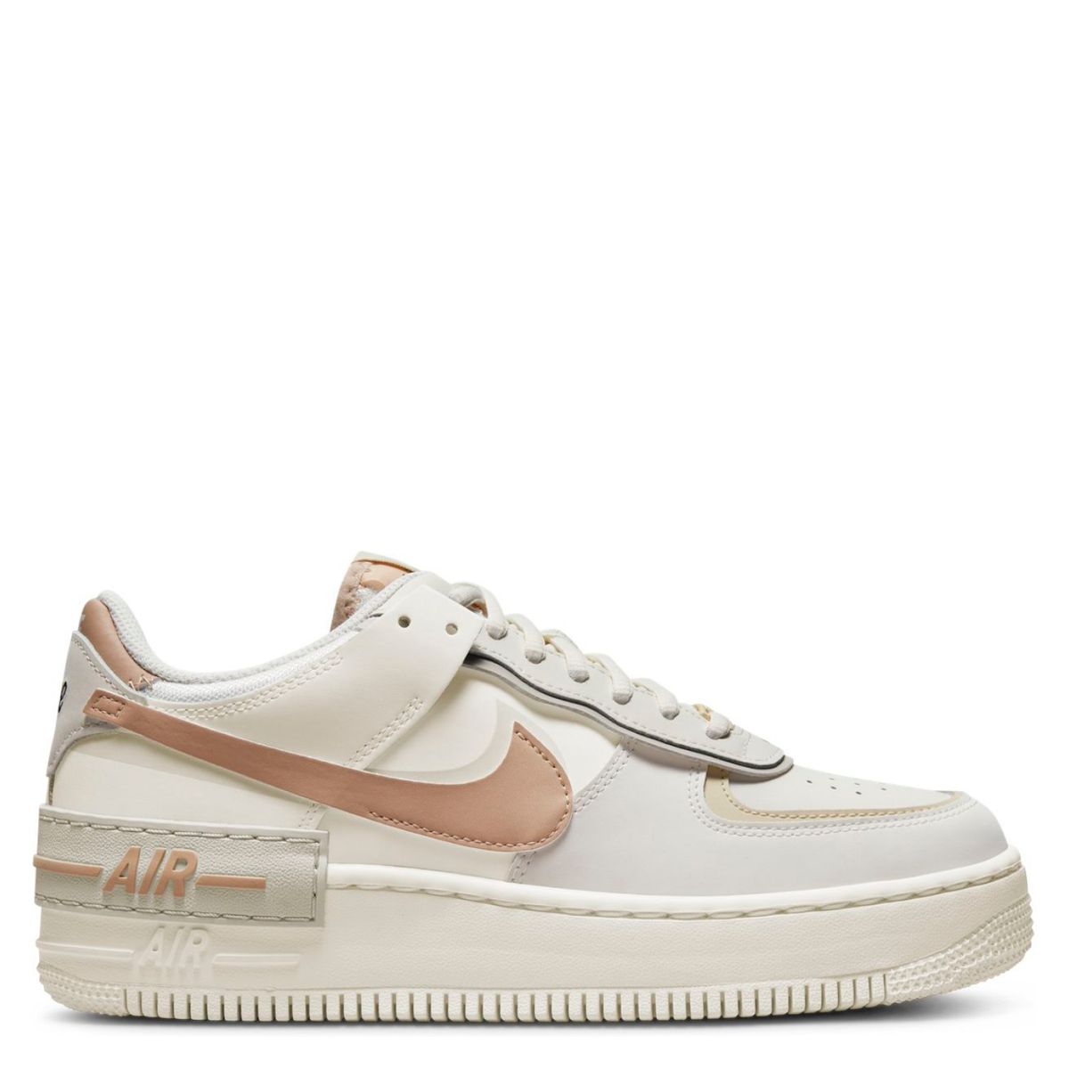 NIKE - Air Force 1 Shadow Zapatilla Urbana Mujer Cuero Blanco Nike