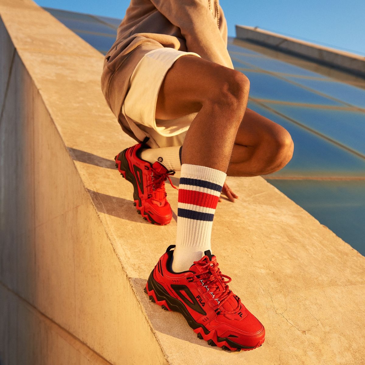 FILA - Fila Zapatilla urbana hombre rojo