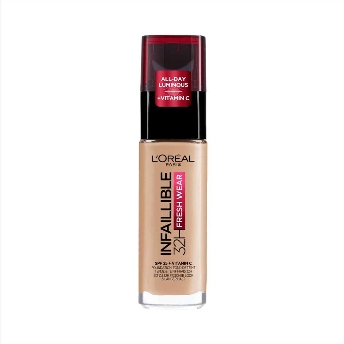 LOREAL PARIS - Base Infallible 32H Fresh Wear 125 Naturel Rose  Loreal Paris