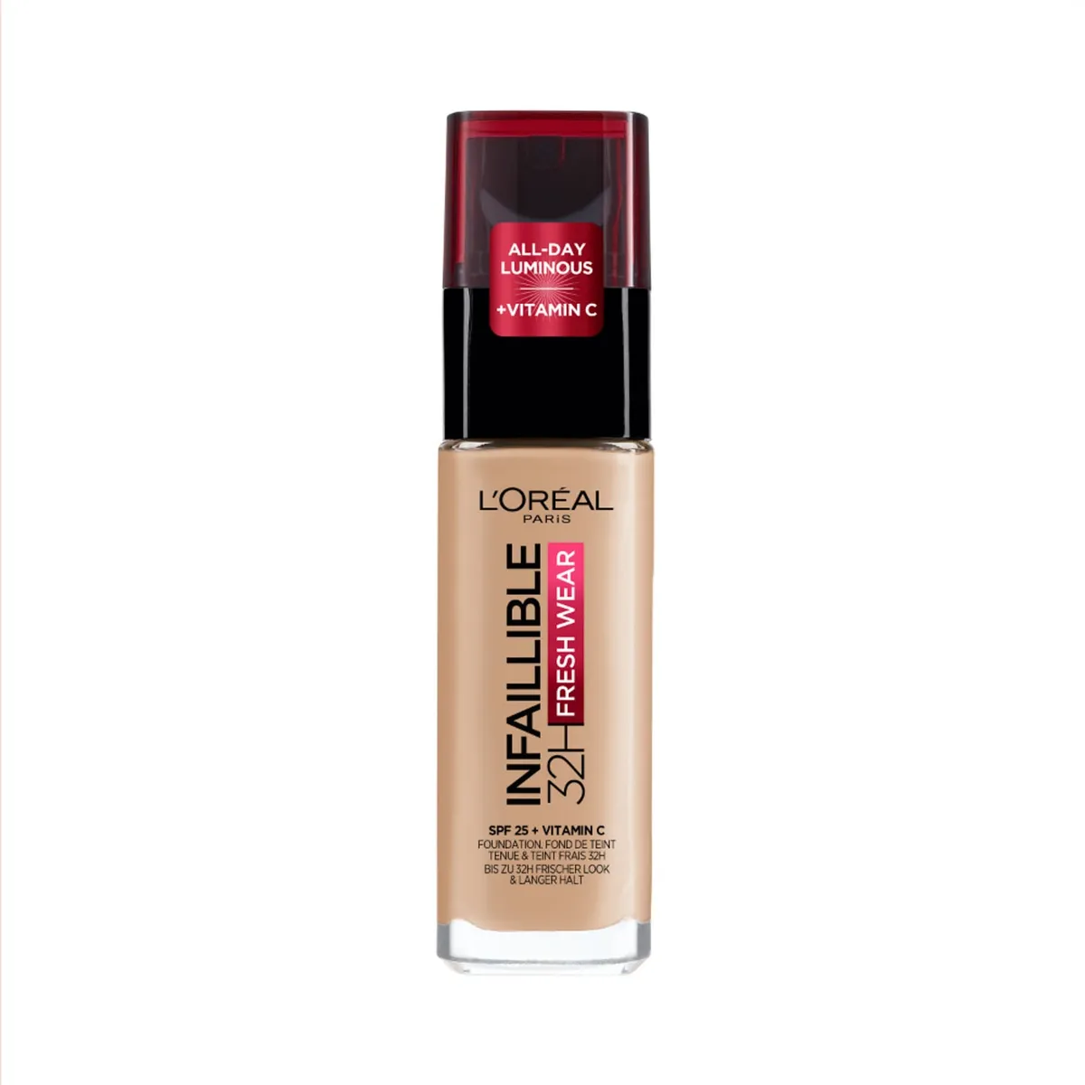 LOREAL PARIS - Base Infallible 32H Fresh Wear 125 Naturel Rose  Loreal Paris