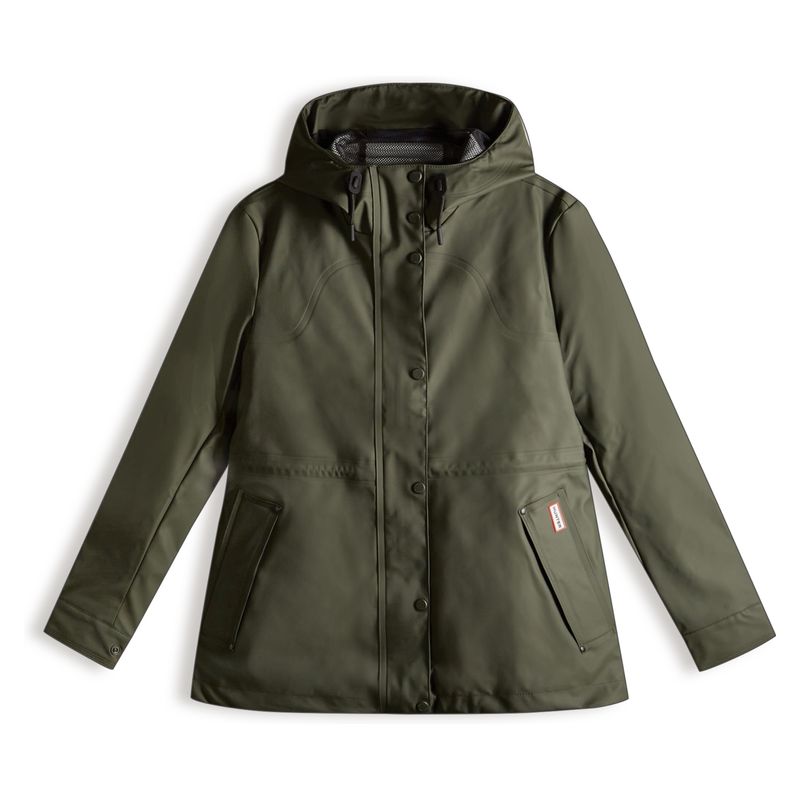 HUNTER - Chaqueta Impermeable Mujer Verde Oliva Hunter