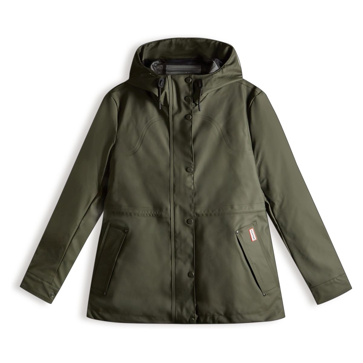 HUNTER - Chaqueta Impermeable Mujer Verde Oliva Hunter