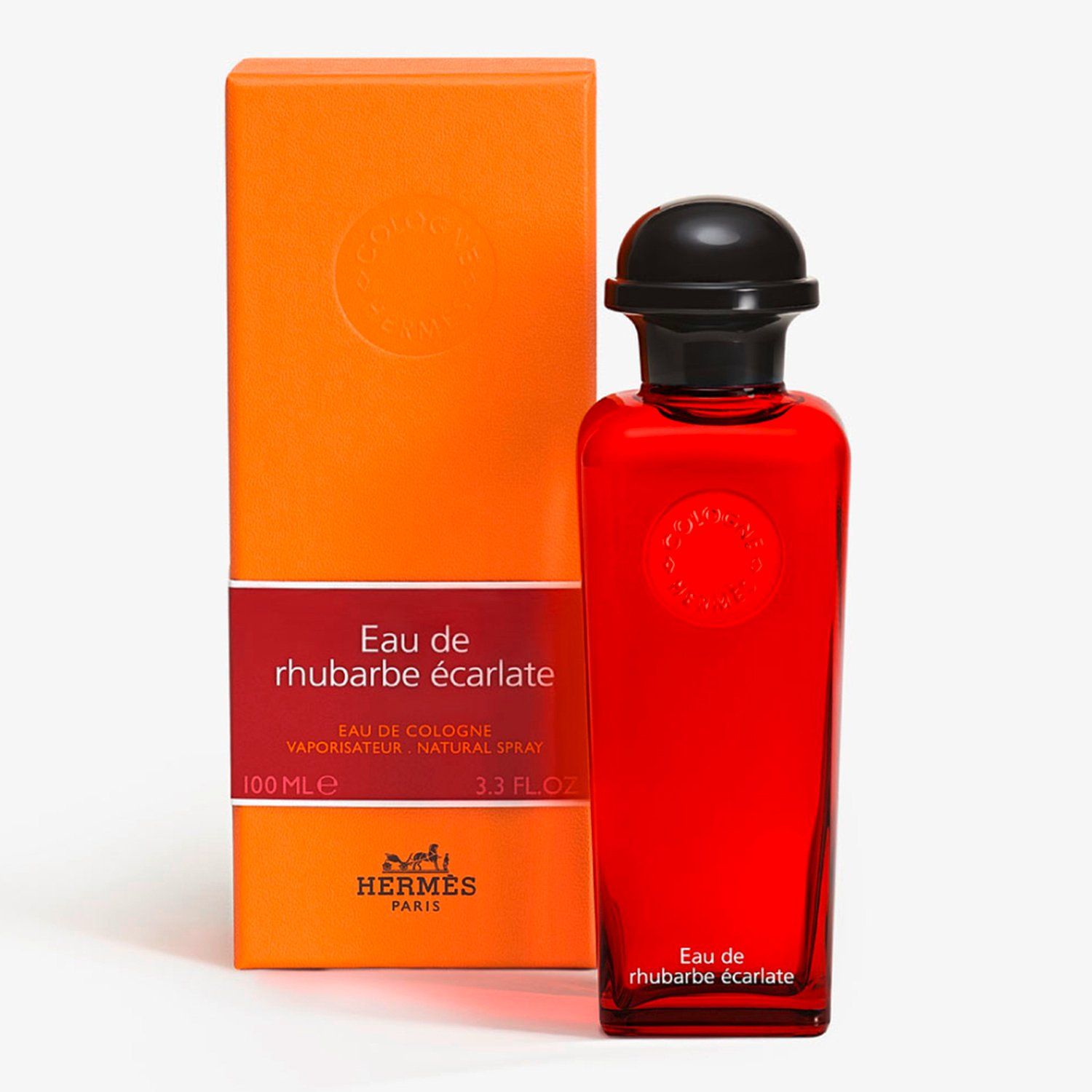 HERMES「Eau de rhubarbe éclatante」プレゼント仕様 HERMES Perfume Eau de Rhubarbe Écarlate Eau de Cologne 100 ml
