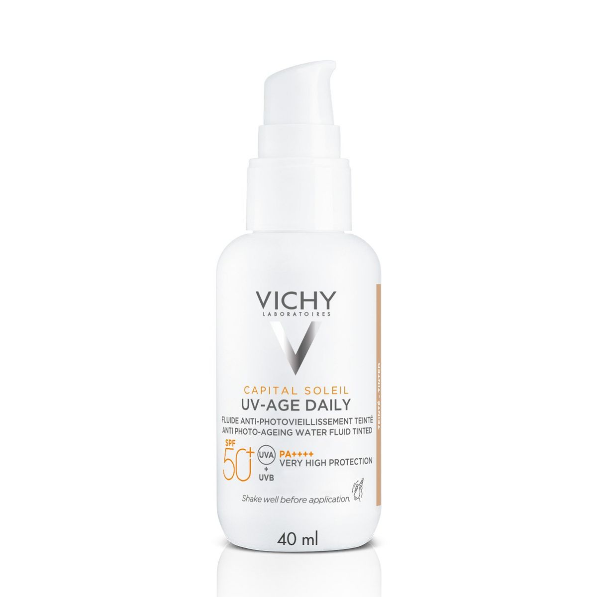 VICHY - Protector Solar Facial Capital Soleil UV-Age Daily Con Color FPS 50 40 ml Vichy