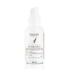 VICHY - Protector Solar Facial Capital Soleil UV-Age Daily Con Color FPS 50 40 ml