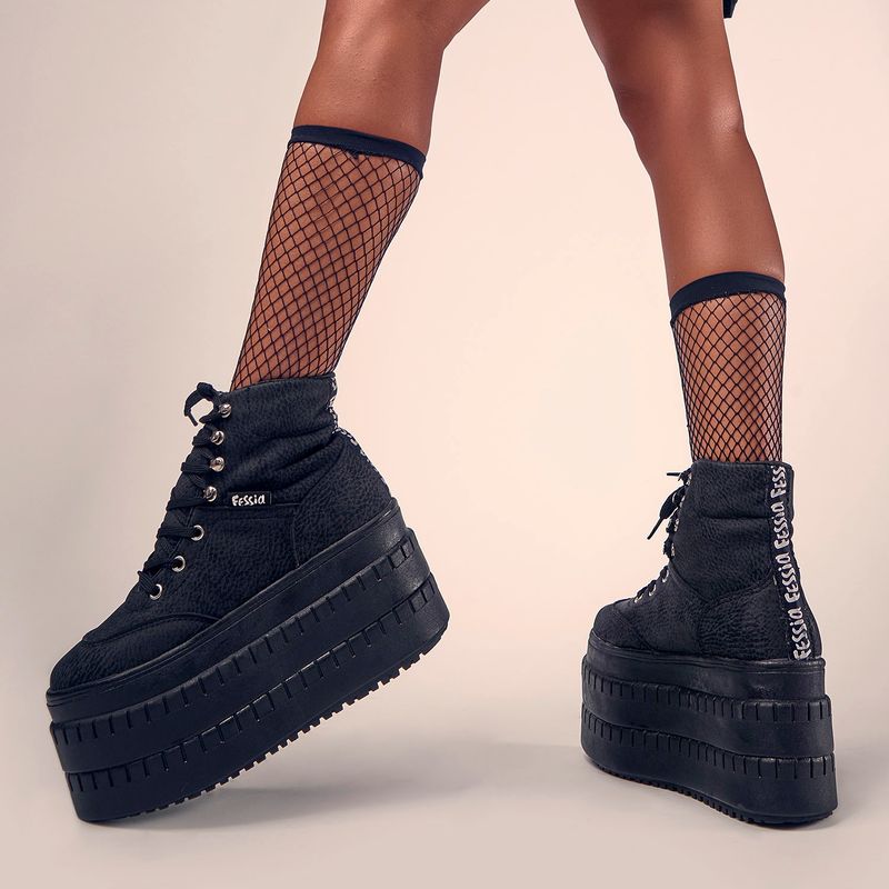 FESSIA - Fressia Zapatilla Urbana Mujer Negro