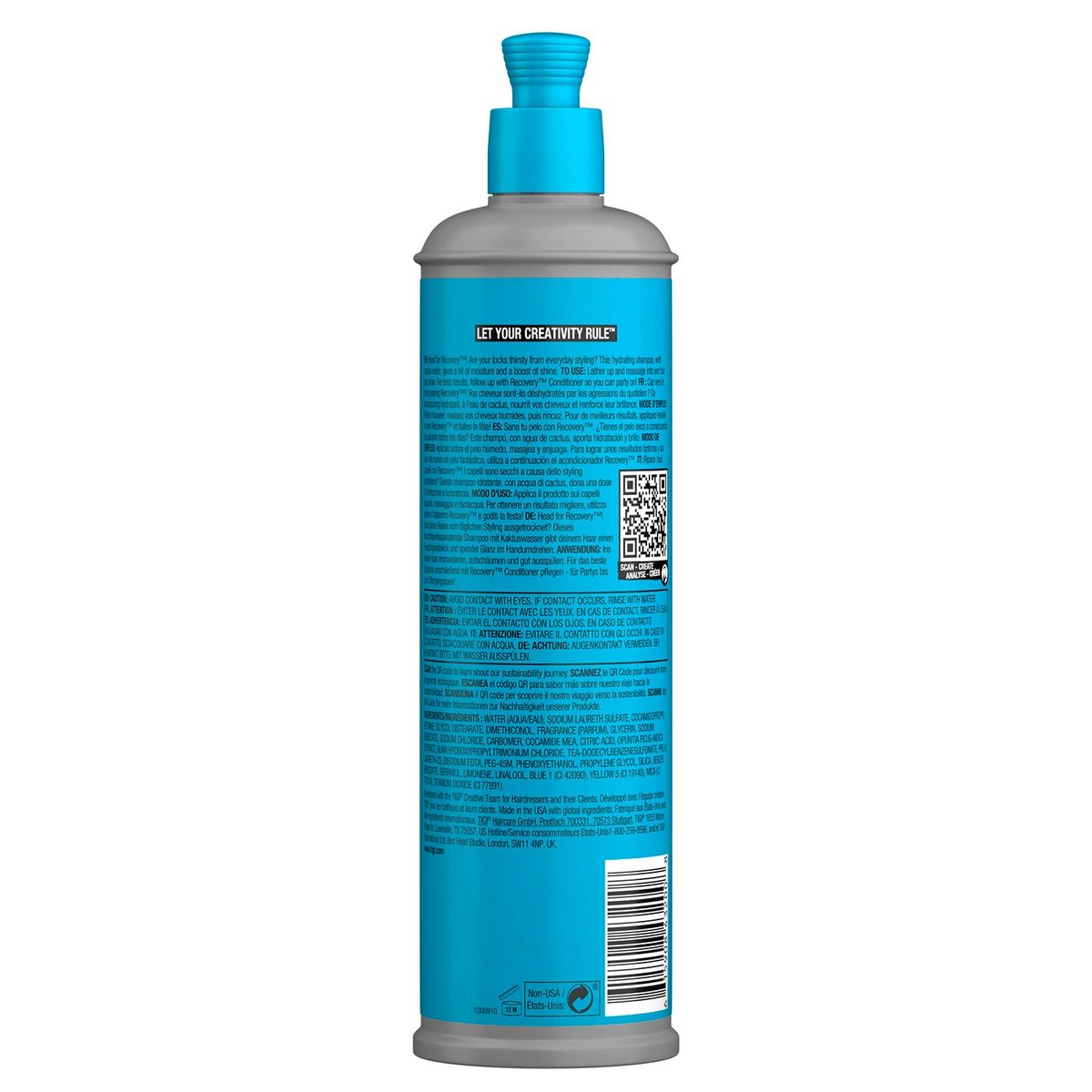 TIGI - Recovery Shampoo Hidratante para Cabello Seco Tigi