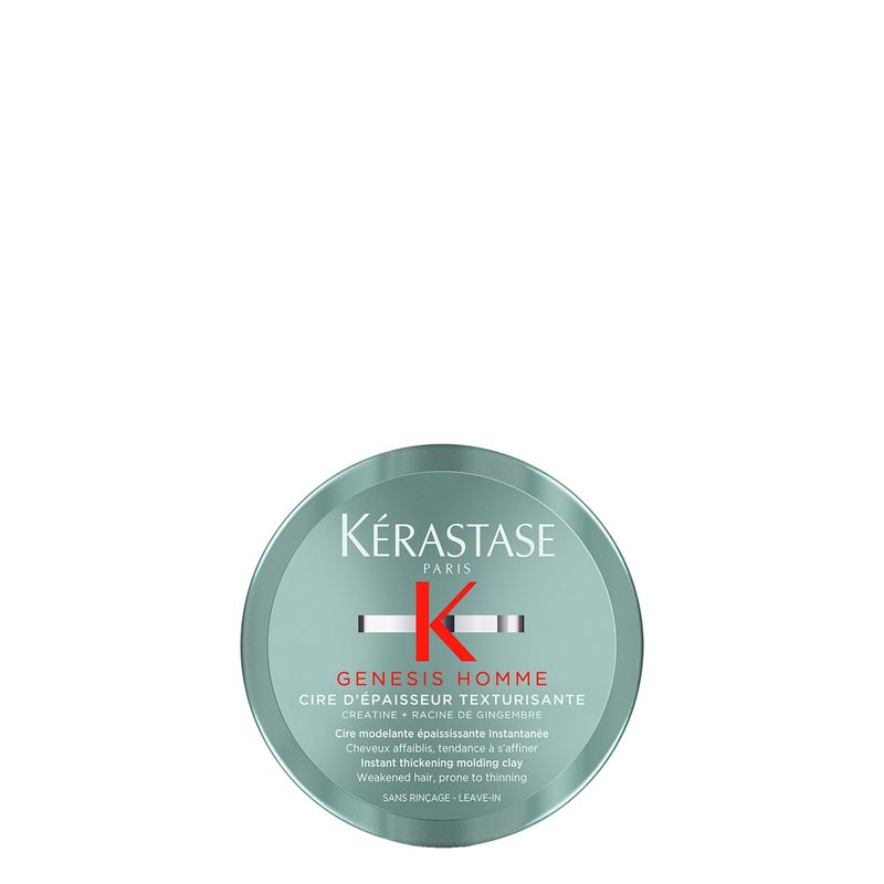 KERASTASE - Cera De Peinado Engrosadora Cabello Frágil Cire D'Épaisseur Texturisante Genesis Homme 75ml Kerastase