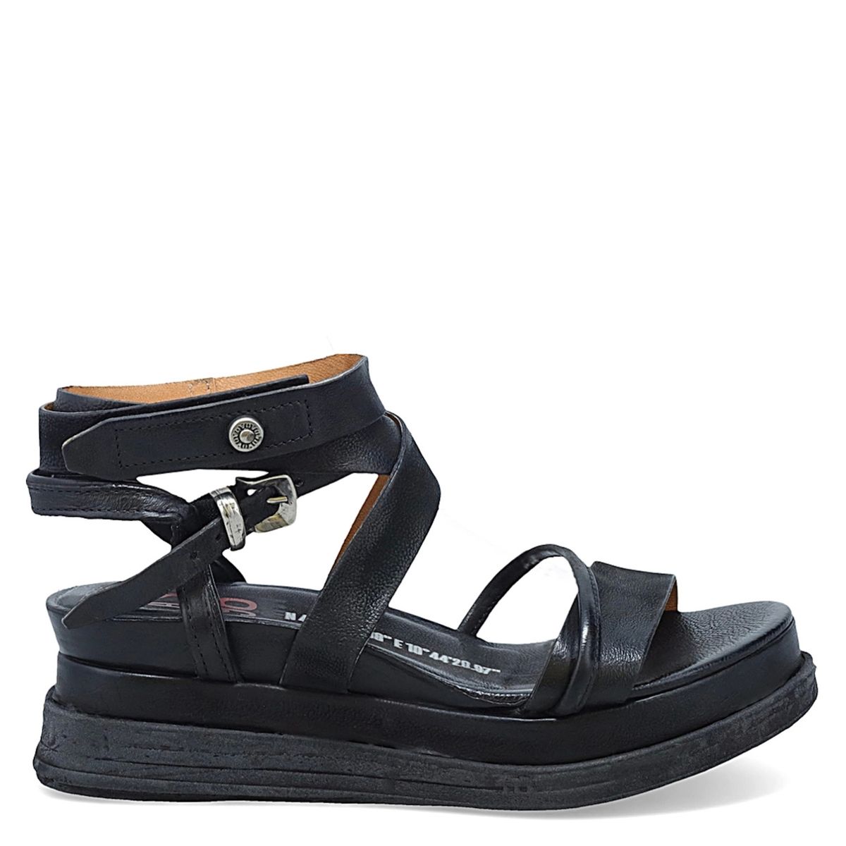 AS 98 - Sandalia Mujer Cuero Negro As 98