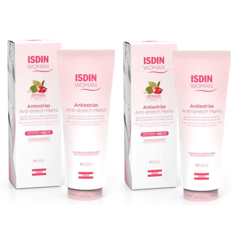 ISDIN - Pack 2 Cremas Antiestrias 250 ml ISDIN WOMAN
