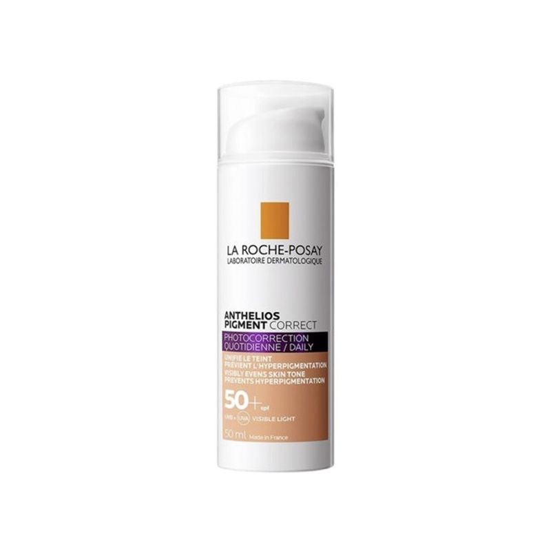 LA ROCHE POSAY - Protector Solar Rostro Anthelios Pigment Correct Medium FPS50+ 50 ml La Roche Posay