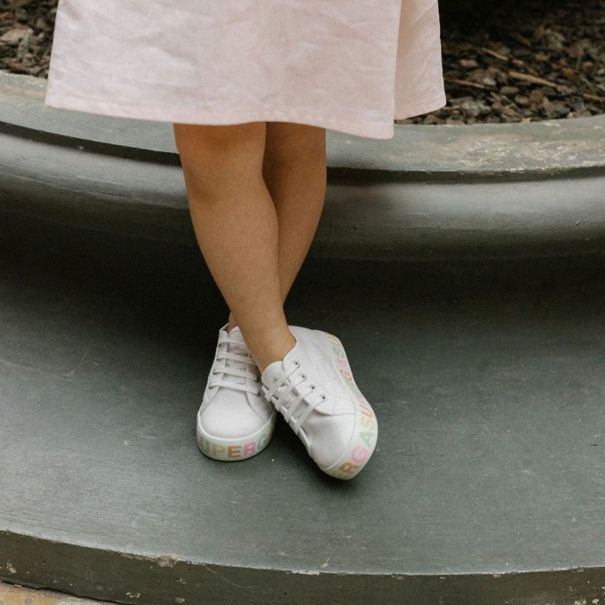 SUPERGA - Zapatilla Urbana Niña Blanca Superga
