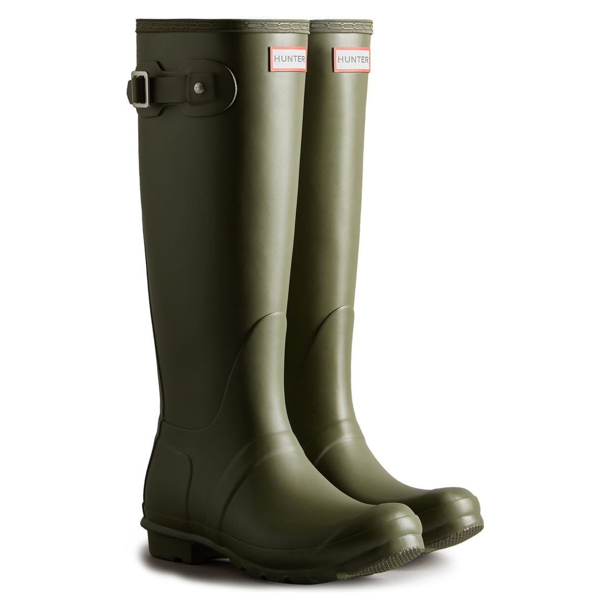 HUNTER - Bota De Agua Mujer Verde Hunter