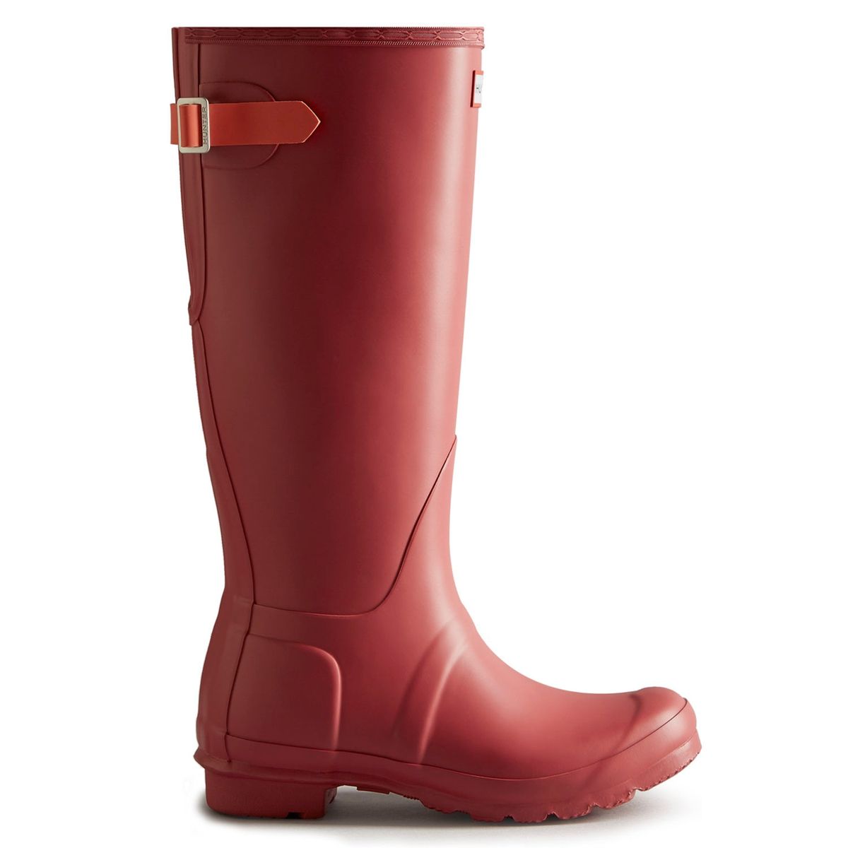 HUNTER - Bota De Agua Mujer Ajustable Atrás Glenmore Matte Rojo Hunter