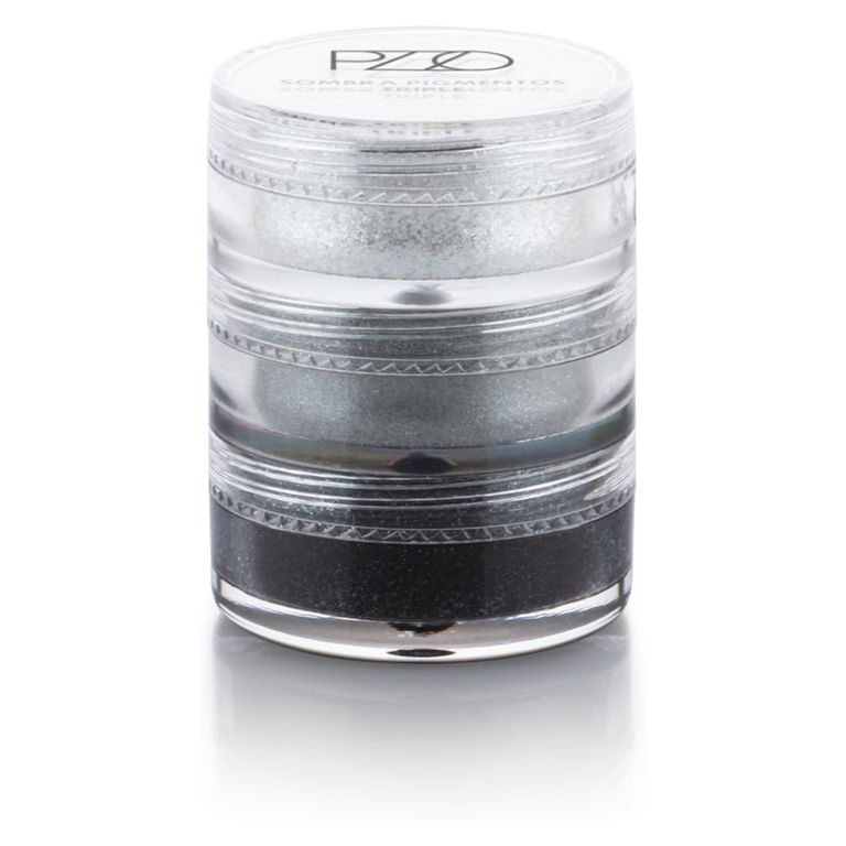 Sombra Pigmento Triple Silver PZZO