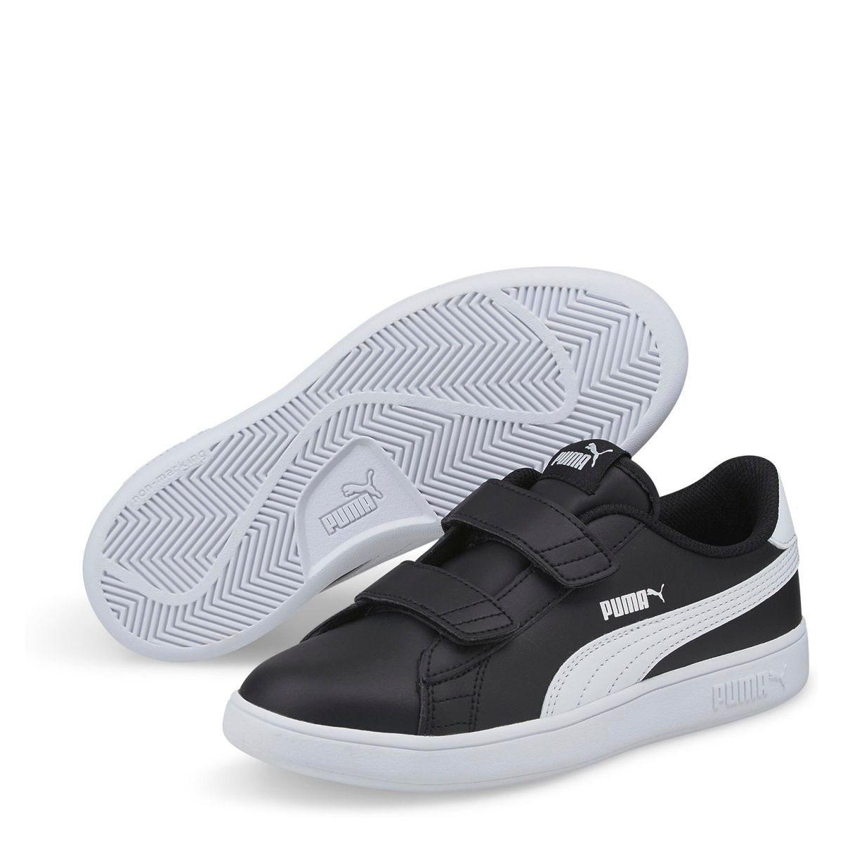 PUMA - Puma Zapatilla Puma Smash v2 L V PS Niño Negro