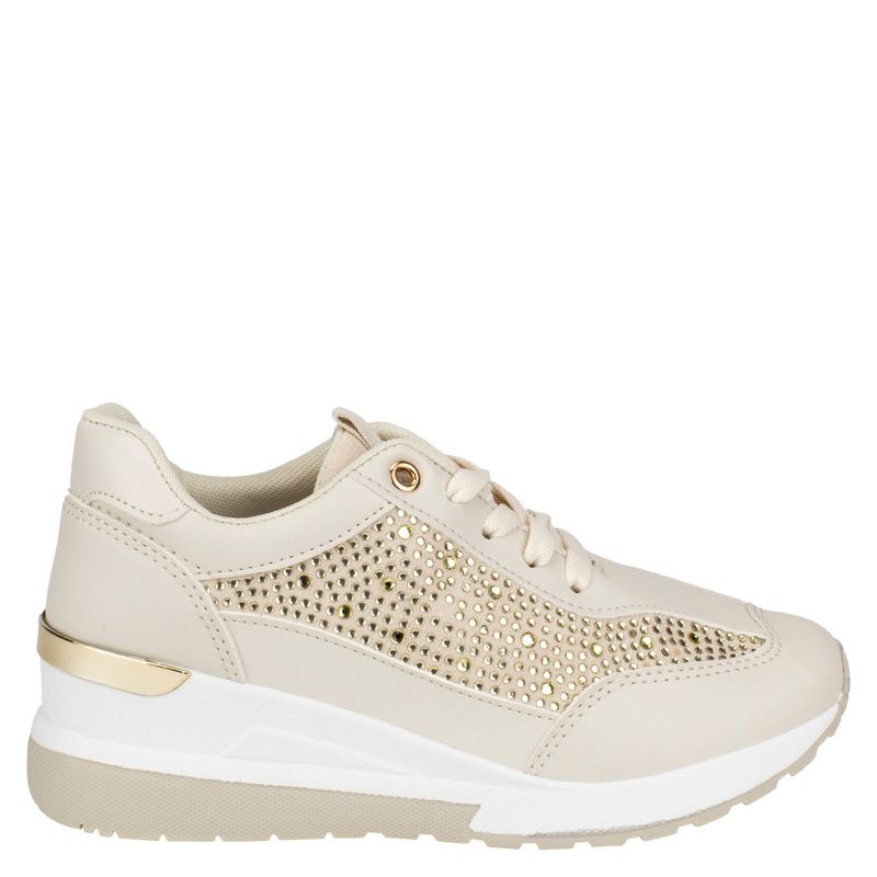 NEW WALK - Zapatilla Urbana Mujer Beige/Khaki New Walk