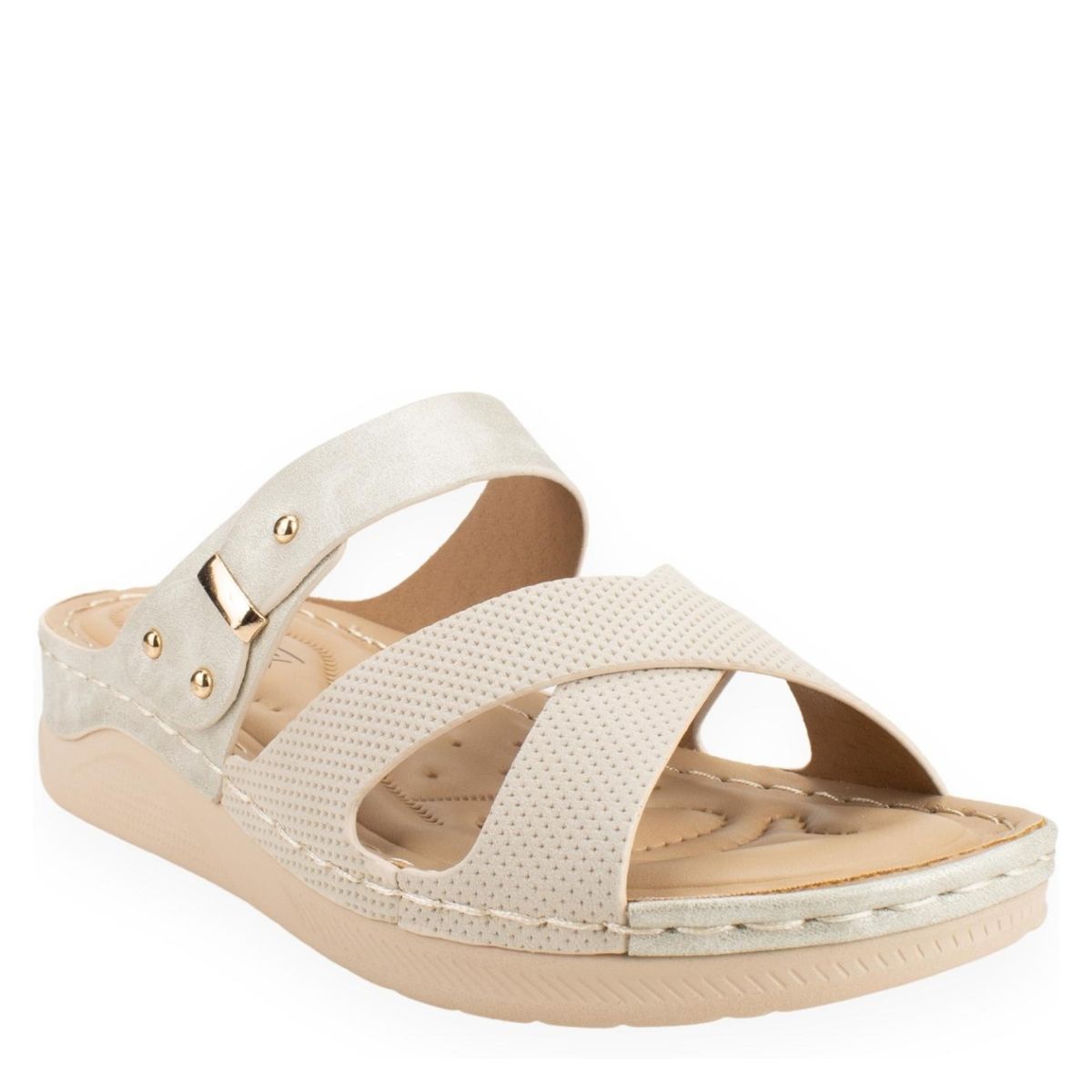 NEW WALK - Sandalia Mujer Beige New Walk