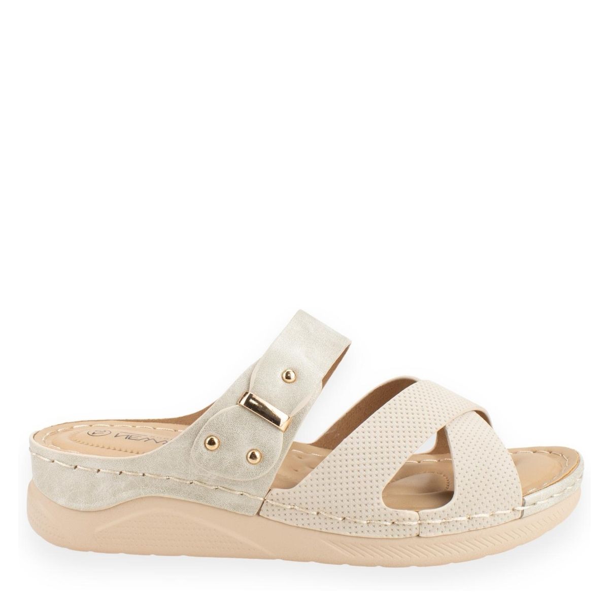 NEW WALK - Sandalia Mujer Beige New Walk