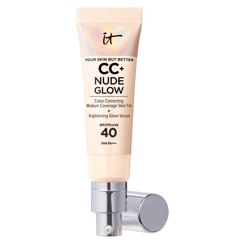 IT COSMETICS - Base De Media Cobertura Cc + Nude Glow Fair Con Spf 40 It Cosmetics
