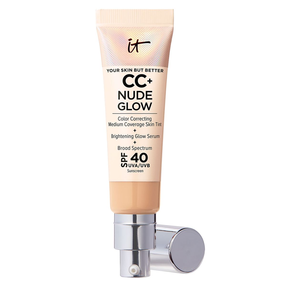 IT COSMETICS - Base De Media Cobertura Cc + Nude Glow Medium Con Spf 40 It Cosmetics