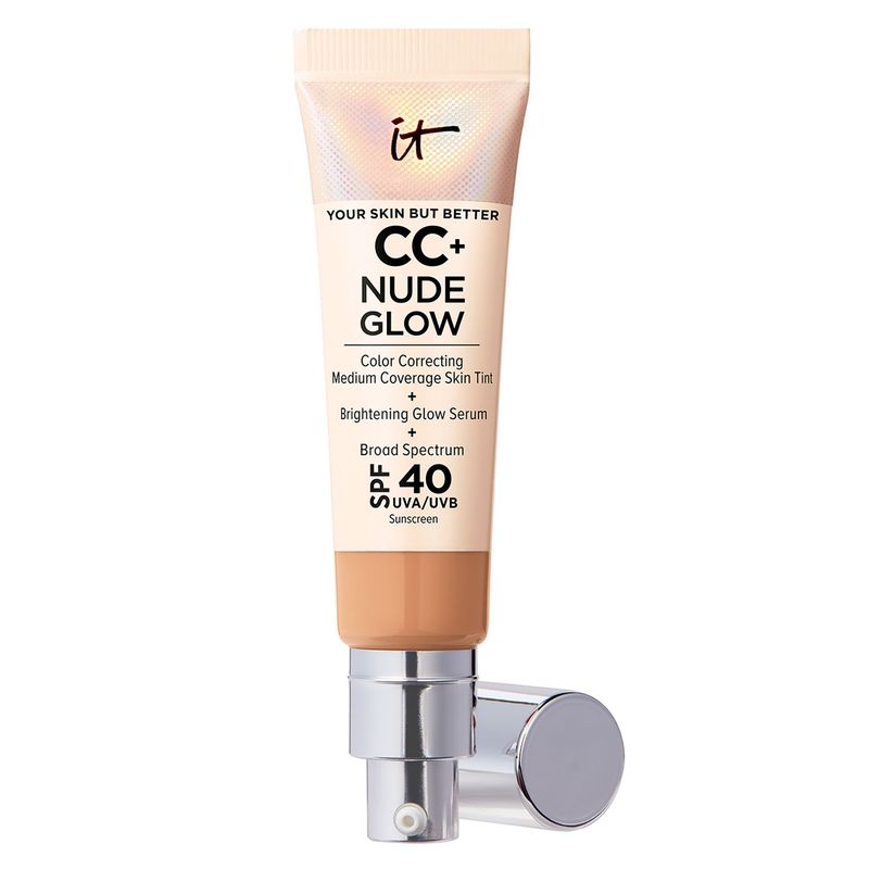IT COSMETICS - It Cosmetics Base De Media Cobertura Cc + Nude Glow Neutral Tan Con Spf 40 It Cosmetics