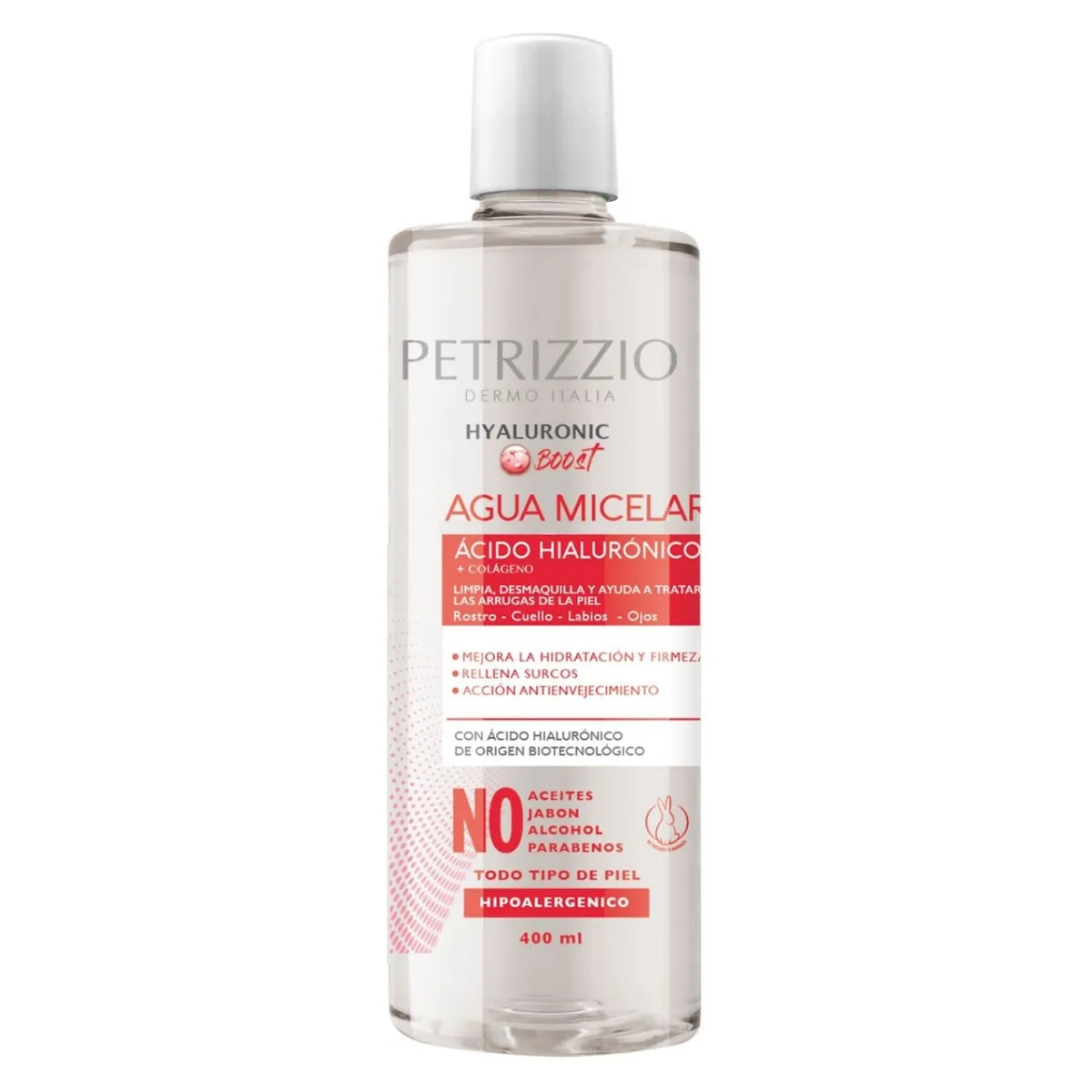 PETRIZZIO - Agua Micelar Ácido Hialurónico 400 ml Petrizzio