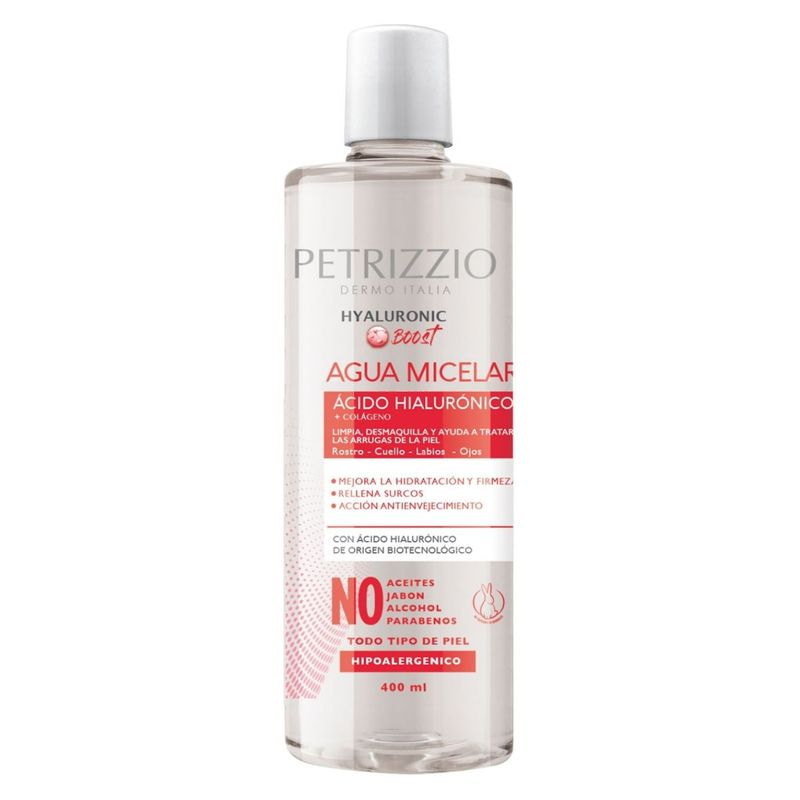 PETRIZZIO - Agua Micelar Ácido Hialurónico 400 ml Petrizzio