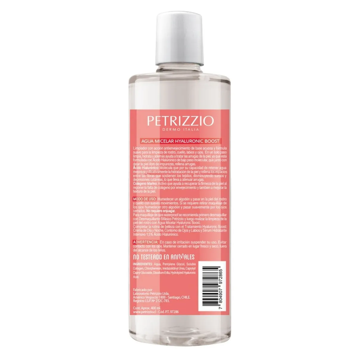 PETRIZZIO - Agua Micelar Ácido Hialurónico 400 ml Petrizzio