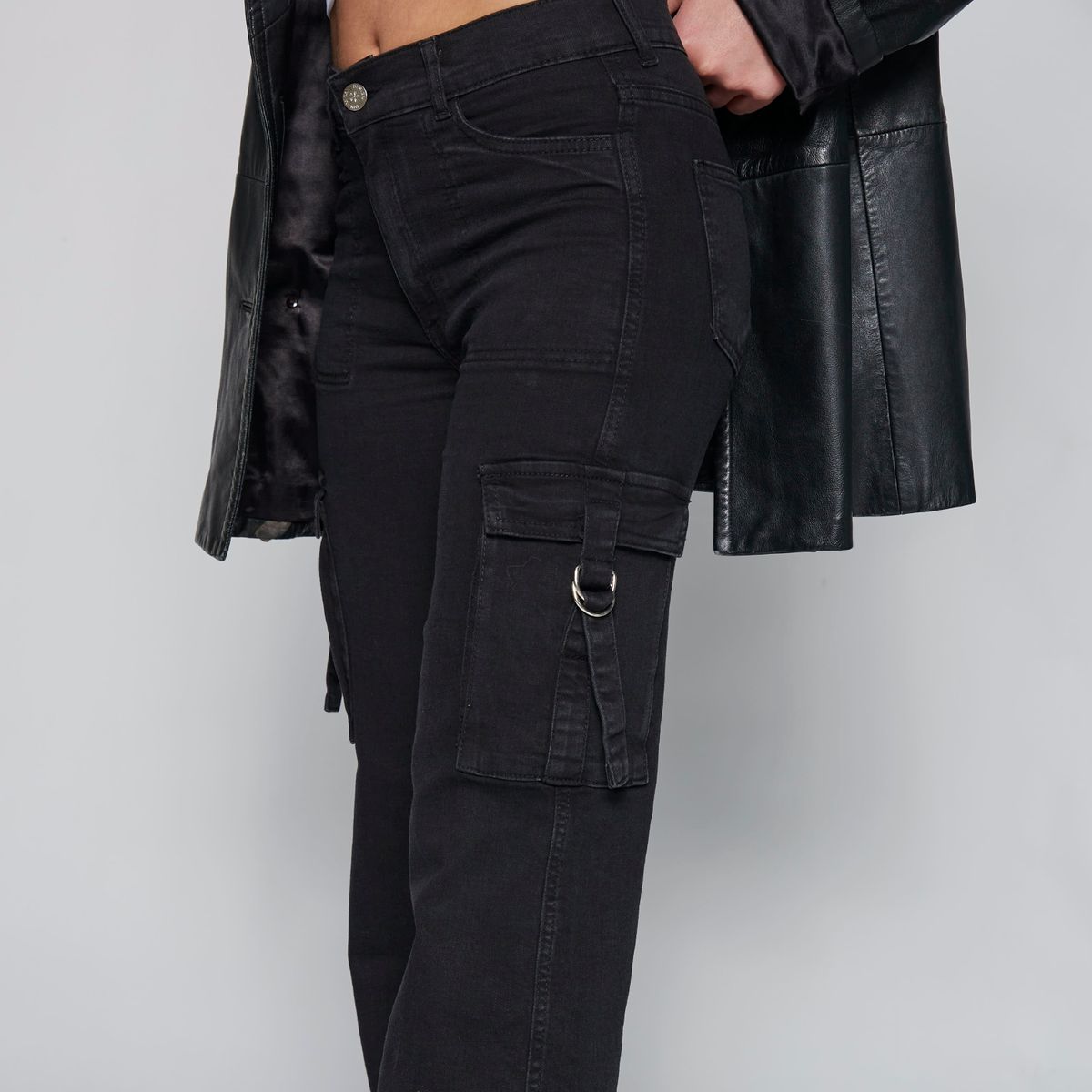 DINAMICA - Dinamica Jeans Straight Tiro Alto Mujer