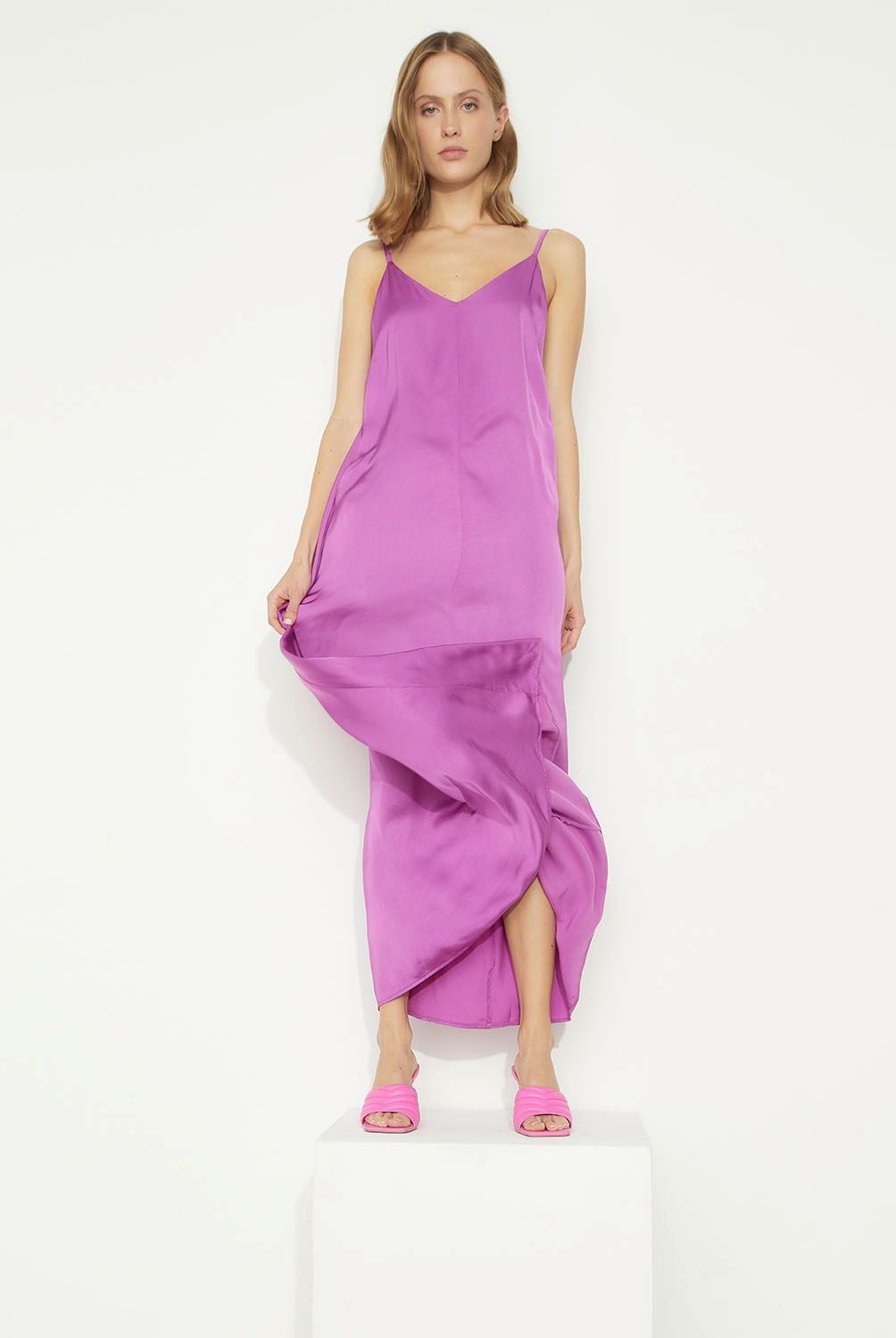 BASEMENT - Basement Vestido Largo Mujer Hecho en Italia
