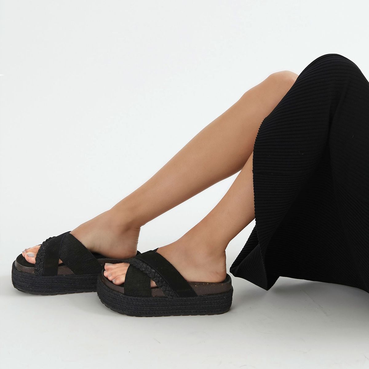 ROMANO - Romano Sandalia mujer cuero negro