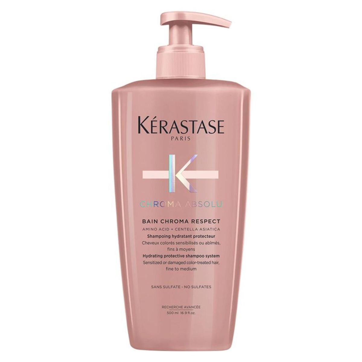KERASTASE - Shampoo Protección Del Color Cabello Fino Bain Chroma Respect Chroma Absolu 500ml Kerastase
