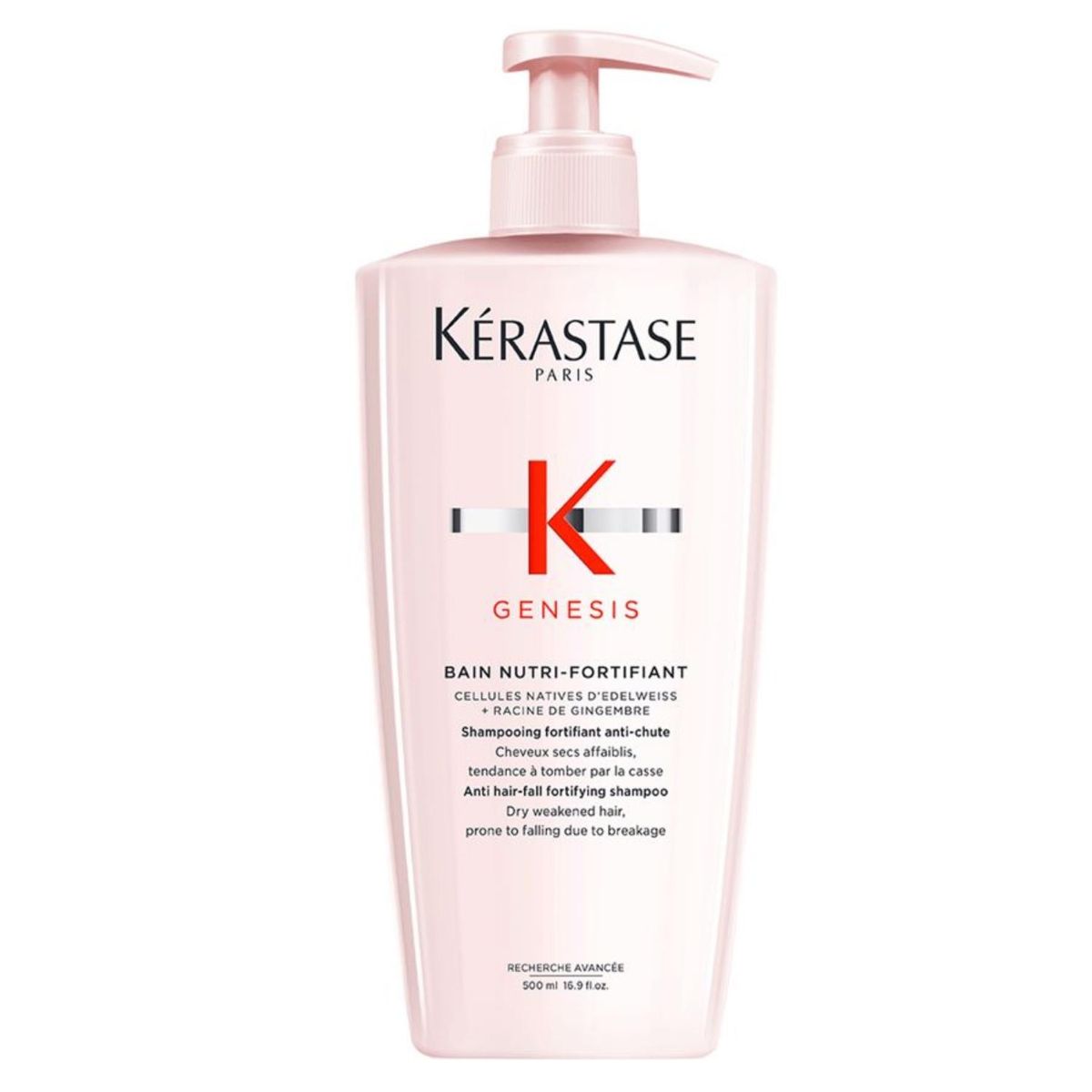KERASTASE - Shampoo Nutritivo Anti-Caída Cabello Frágil Bain Nutri-Fortifiant Genesis 500ml Kerastase