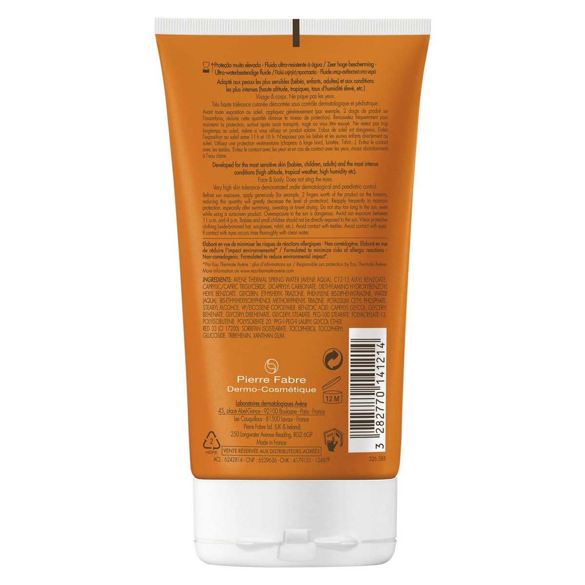 AVENE - Protector Solar Solar Intense Pro FPS 50+ 150 ml Avene