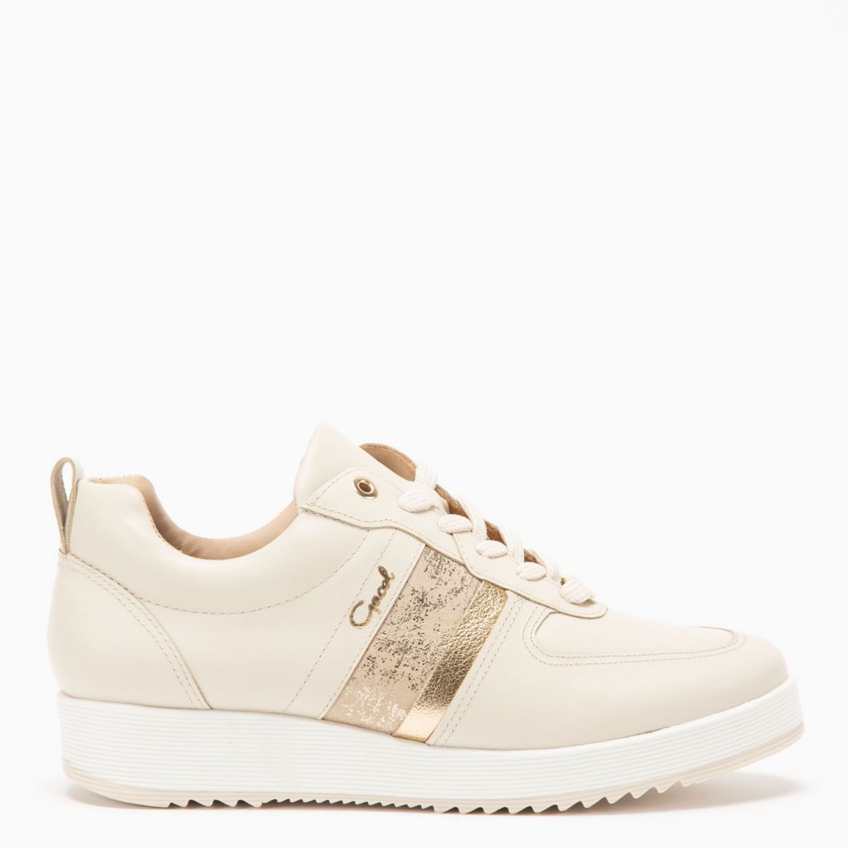 GACEL - Zapatilla Urbana Mujer Cuero Gris Gacel