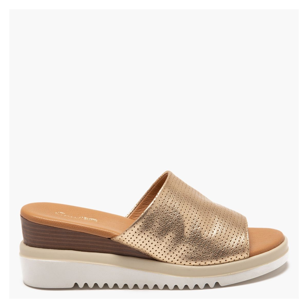 GACEL - Gacel Sandalia mujer cuero amarillo