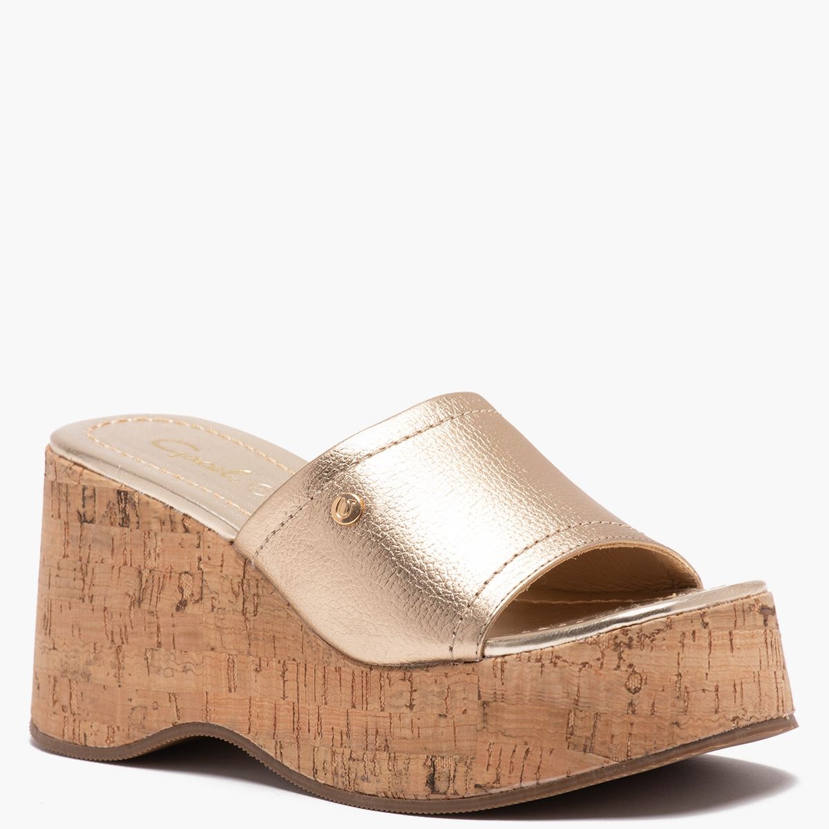 GACEL - Gacel Sandalia mujer cuero amarillo