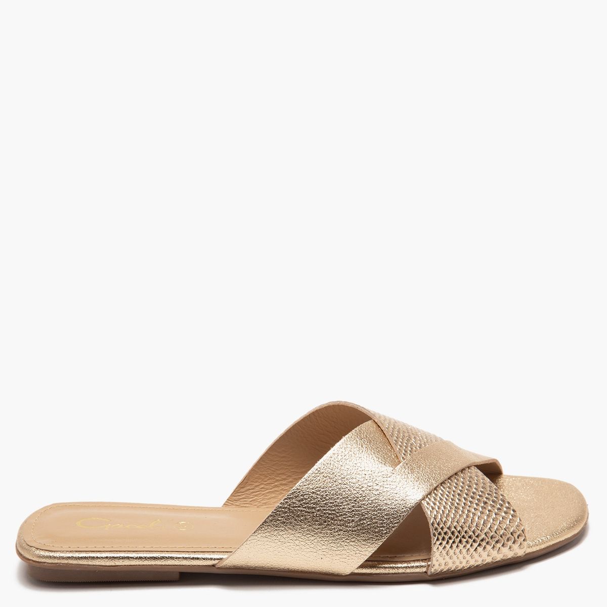 GACEL - Sandalia Mujer Cuero Amarillo Gacel