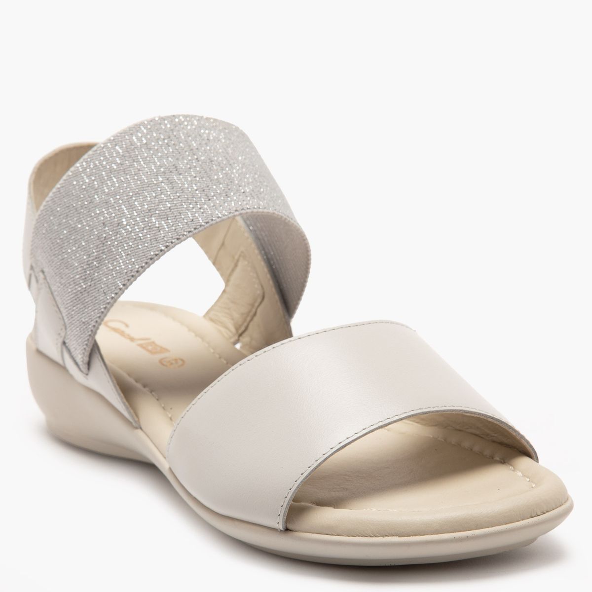 GACEL - Sandalia Mujer Cuero Gris Gacel