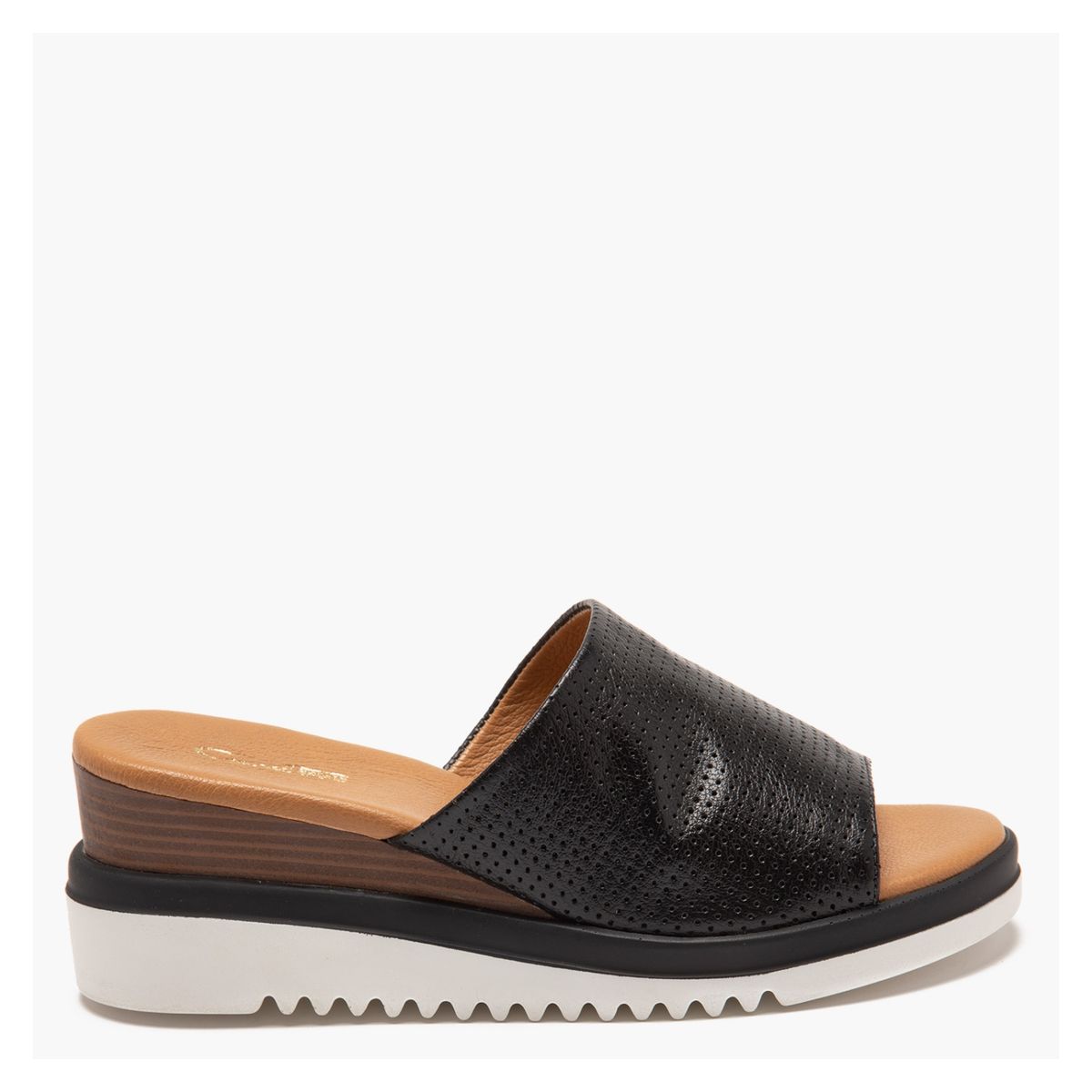 GACEL - Gacel Sandalia mujer cuero negro