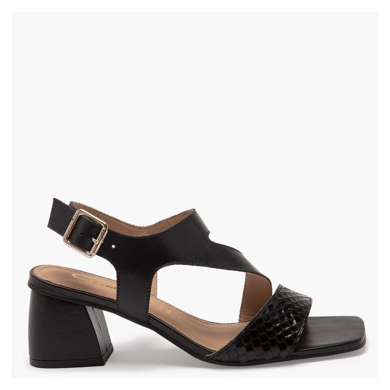 Gacel - Sandalia Mujer Cuero Negro Gacel