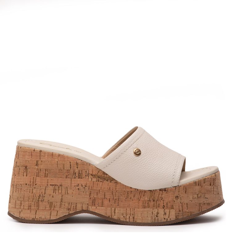 GACEL - Sandalia Mujer Cuero Gris Gacel
